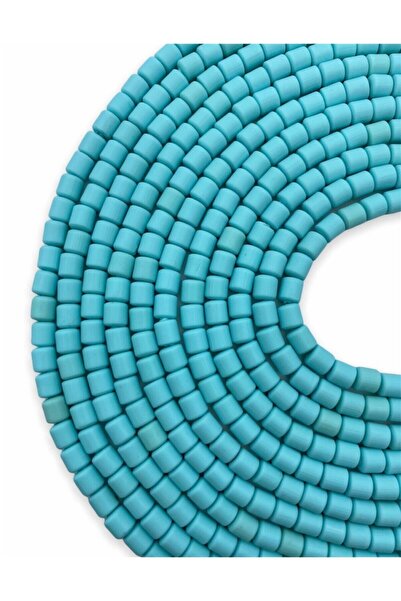 Hedef Bijuteri خرز لينو، لون أزرق بوليمر كلاي خيط خرزة عجينة لينو، أسطوانة 6 ...