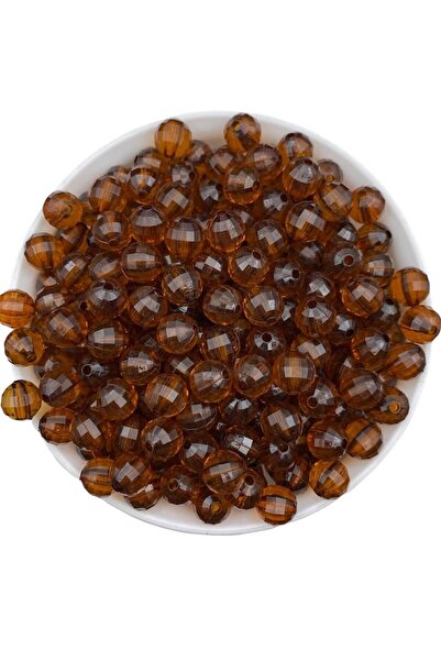 Hedef Bijuteri Mărgele acrilice model World, culoare cafea, 10 mm, bijuterii,...
