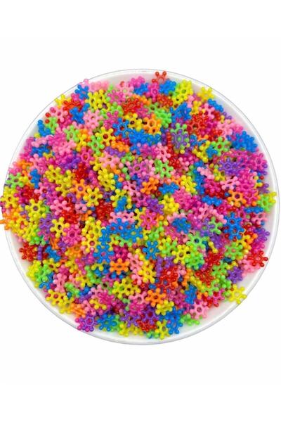 Hedef Bijuteri 25gr 8mm Mărgele disc tip fulg de zăpadă în culori mixte, mărg...