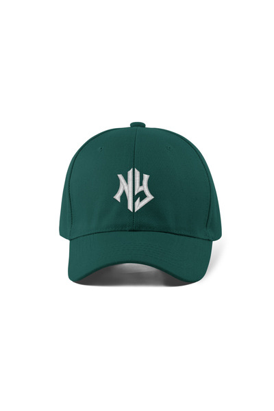 QUATEX Nakışlı Şapka – Yeşil %100 Pamuk Gabardin Unisex Model