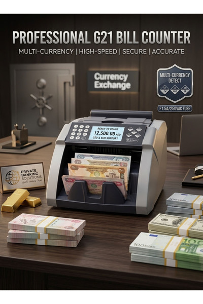 Intex آلة عد النقود بسرعة 1500 ورقة/دقيقة مع شاشة TFT وقادوس كبير |   بانكو 9...