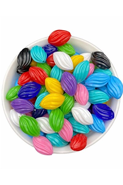 Hedef Bijuteri Mărgele modelate din plastic în culori mixte, mărgele de bijut...