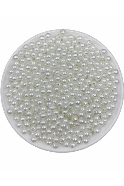Hedef Bijuteri 25gr 5mm mărgele de perle din plastic alb, mărgele pentru conf...