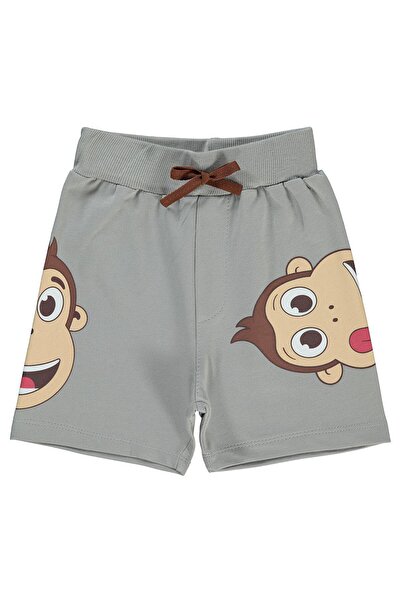 Kukuli Civil Boys Printed Capri for Ages 2-5 - Gray