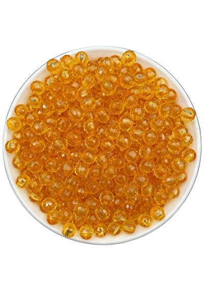 Hedef Bijuteri Mărgele acrilice portocalii de 8 mm - Model World - Pentru con...