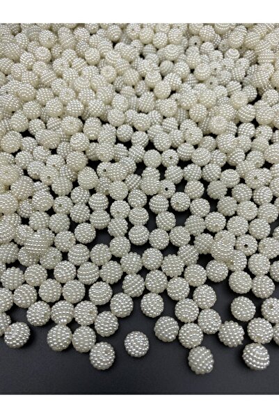 Hedef Bijuteri Parçalı Böğürtlen,100Gr 10mm Krem Renk Parçalı Böğürtlen İnci ...