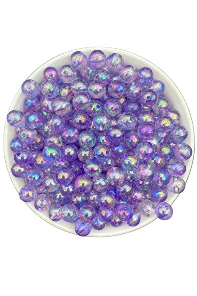 Hedef Bijuteri Mărgele acrilice Janjan de culoare liliac de 10 mm, bijuterii,...