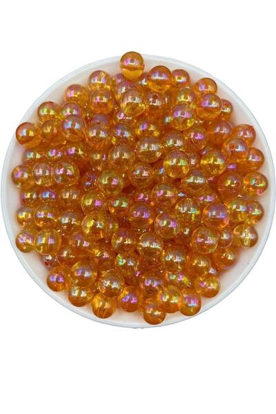 Hedef Bijuteri Mărgele acrilice Janjanli de culoare portocalie de 10 mm, biju...