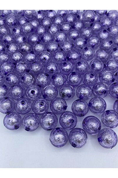 Hedef Bijuteri Mărgele acrilice de culoare liliac de 18 mm cu folie în interi...