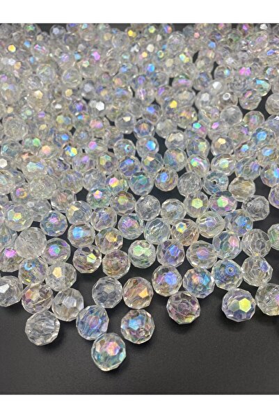 Hedef Bijuteri 12mm Janjanlı Şeffaf Petek Model Akrilik Boncuk,parlak Takı Ya...