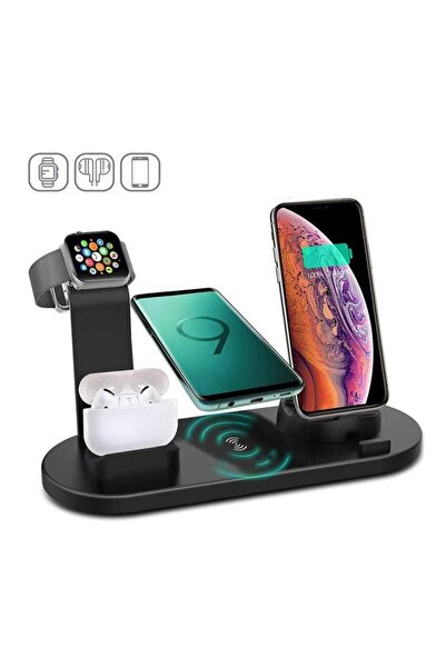 Arabest 3-in-1 Wireless Charging Dock for iPhone, Apple Watch, Air Pods