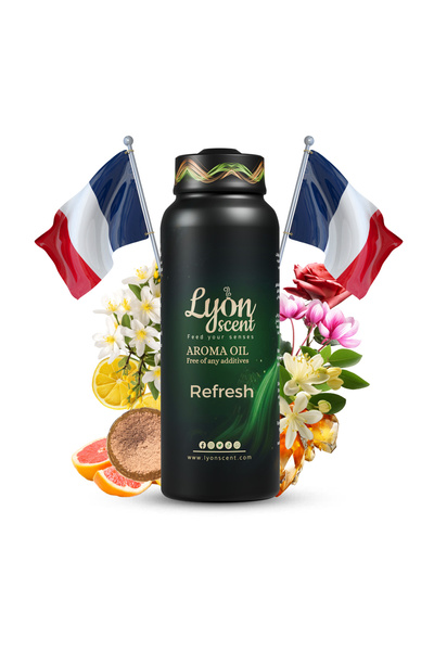 Lyon Scent زيت عطري (رائحة منعشة ٥٠٠ مل). مصنوع من زيت نقي عالي الجودة للناشر.