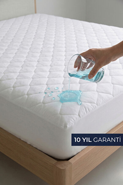 Nart Home Yatak Alezi Pamuklu Kapitone Fitted Full Kenar Sıvı Geçirmez Yatak ...