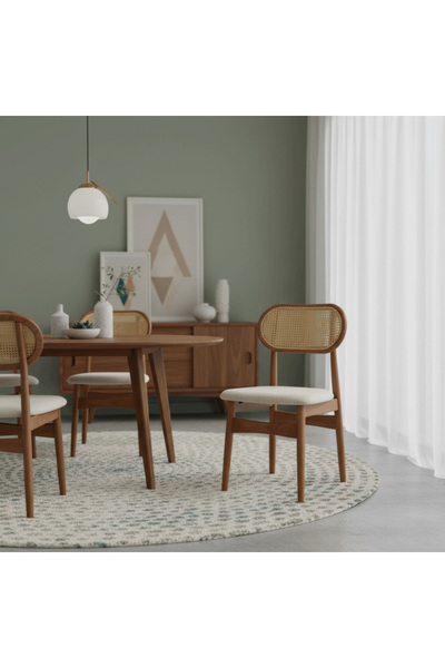 DEC4 كرسي مفرد راتان الوان متعددة