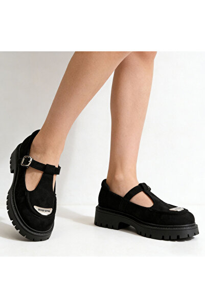 Tmall Pantofi casual de dama,Din piele ecologica intoarsa,P1278,Negru