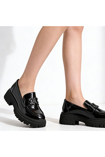 Tmall Pantofi casual de dama,Din piele ecologica,P1277,Negru