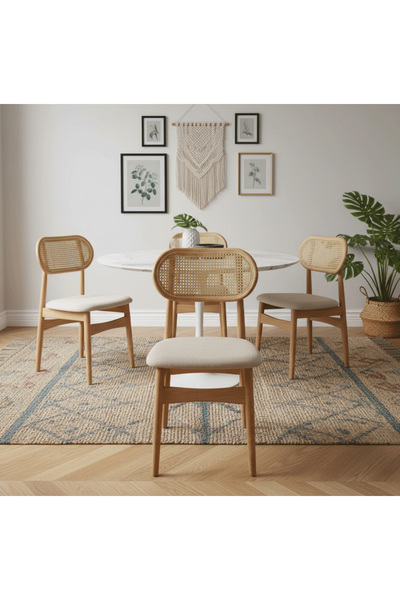 DEC4 كرسي مفرد راتان الوان متعددة