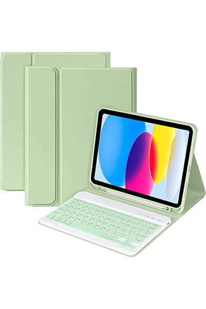 m.tk moveteck İpad Air 4/5/6/7 Nesil Air 11 M3/M4 Uyumlu Tablet Klavyeli Kılı...