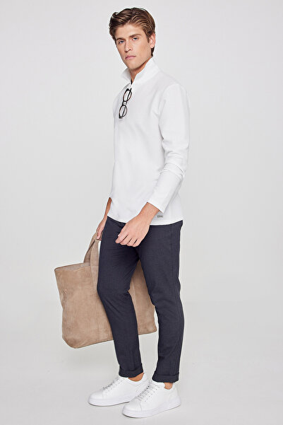 AC&Co / Altınyıldız Classics Ανδρικό παντελόνι Jogger από ανθρακί χωρίς ίχνη ...