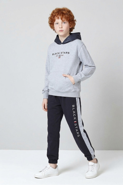 Black One Σετ αθλητικής φόρμας με μακρυμάνικο αγόρι με κουκούλα