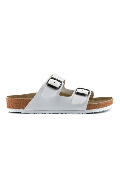 Roy Jones Papuci unisex cu talpă ortopedică, model confortabil, cu cataramă d...