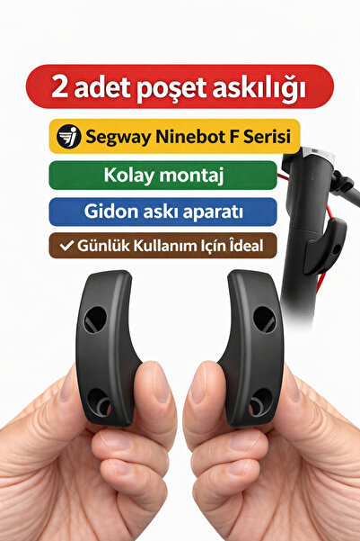 mi dünyası Segway Ninebot F Serisi Poşet Askılığı F20 F25 F30 F40 F2 F2 Pro S...