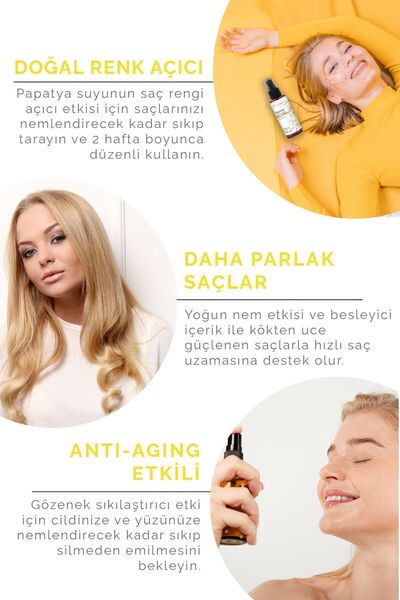 OnkaFarma Onka Farma Papatya Suyu / Hidrosolü Saç Renk Açıcı Tonik Yağı Alınmamış Doğal Içerik 100 ml