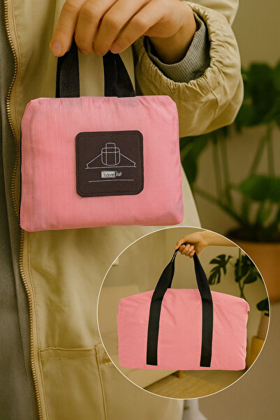 Ecrou Foldable Travel Shoulder Bag Pink