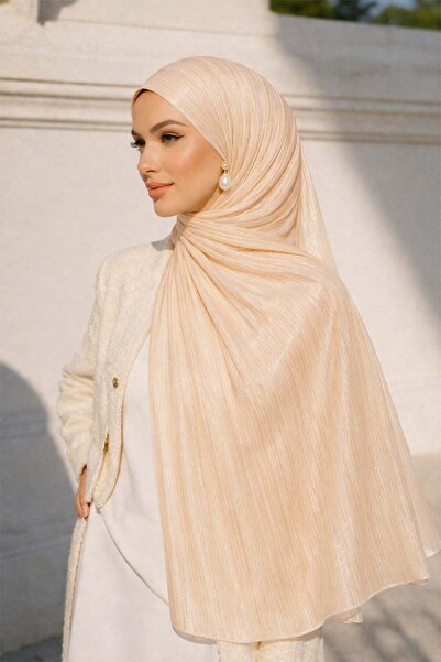 Olcay Yoryo Silk Evening Dress Shawl Cream 103