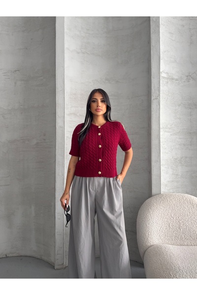 erki triko Ζακέτα πλεκτή με χρυσά κουμπιά