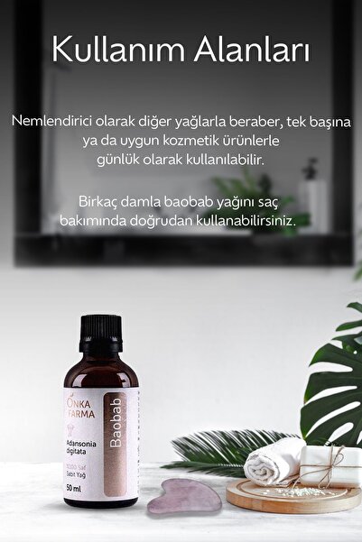 OnkaFarma %100 Saf Baobab Yağı  50 ml
