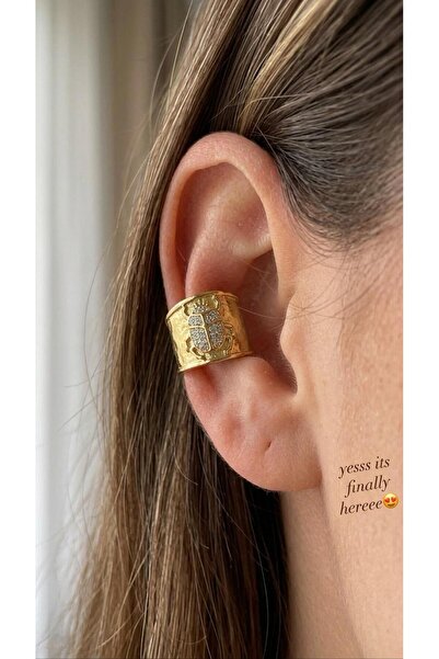Theory Jewelry Skarabe Kıkırdak Küpe | Sıkıştırmalı Küpe | Deliksiz | Çelik K...