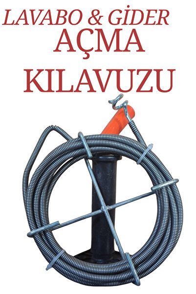KAYRA LEATHER CRAFT 10M Pratik Lavabo Gider Açıcı Banyo Evye Klozet Açma Tel ...