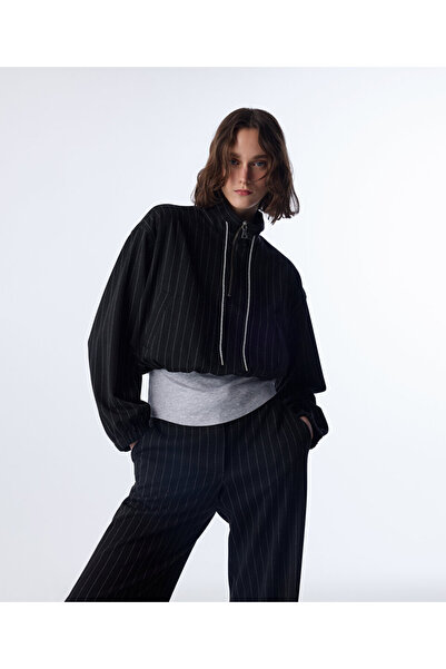 Twist ÇİZGİ DESEN KUMAŞ MIX SWEATSHIRT