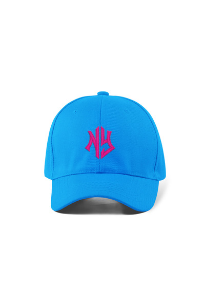 QUATEX Κεντημένο Καπέλο – Μπλε 100% Βαμβακερό Γαμπαρντίν Μοντέλο Unisex