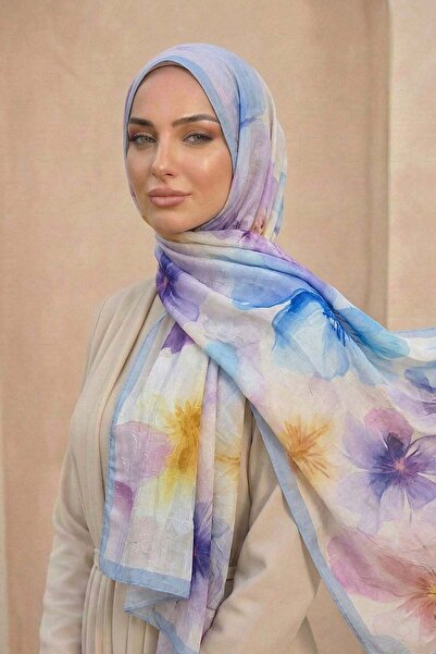 Sultan Eşarp Σάλι από μπαμπού με σχέδιο Sultan - Μοντέλο Aylin - DK03-11