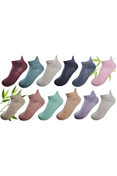 Socketta Συσκευασία 12 τεμαχίων με μικτά χρώματα γυναικείες κάλτσες από μπαμπ...