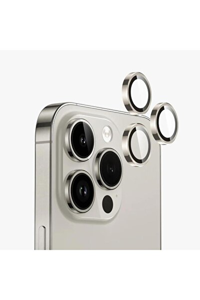 iPhone 15 Pro / 15 Pro Max Lens Camera Protector Natural Titanium