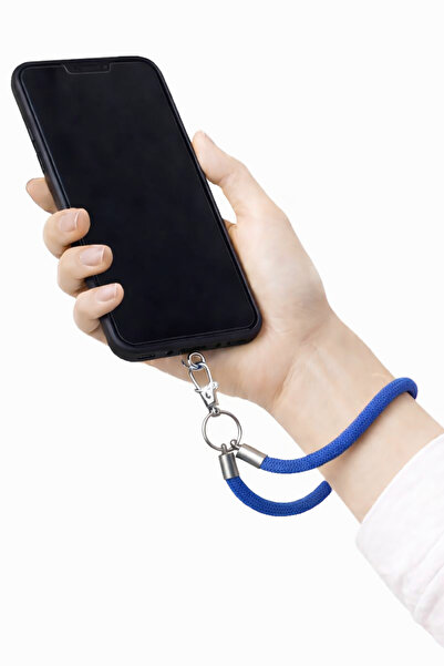 excarpin Tüm Telefon Modellerine Uyumlu Çok Amaçlı Bilek Askı İpi Mavi