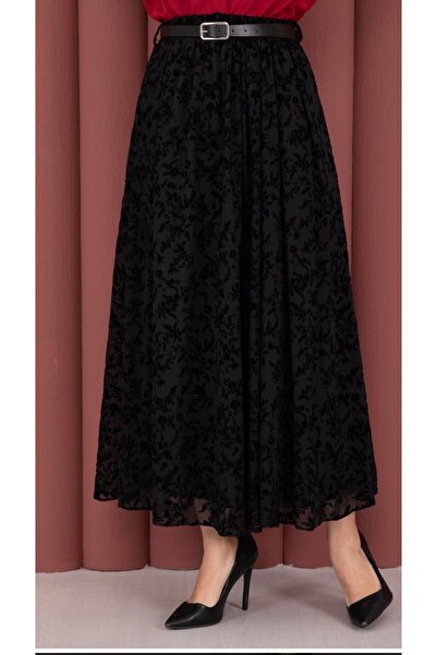 Nursay Fusta lungă Flok, pachet de dantelă