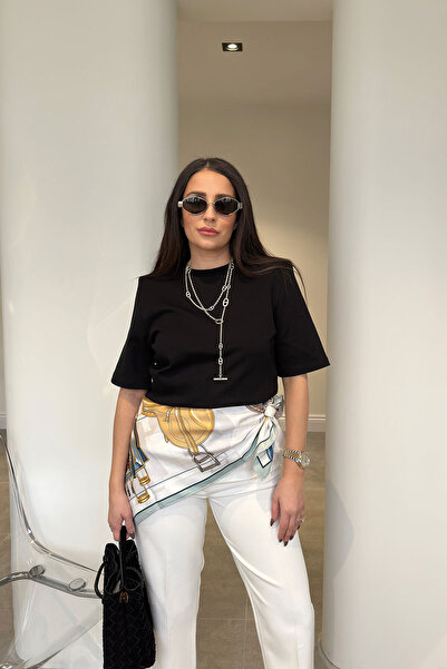 MAGARDE Premium Μαύρο T-Shirt - Με Επιθέματα ώμου