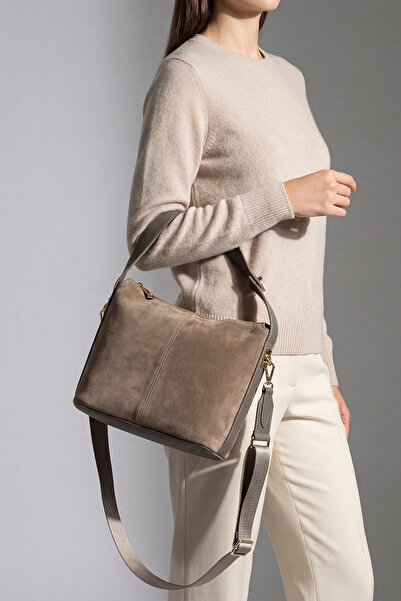 Marjin Γυναικεία τσάντα χειρός και ώμου από γνήσιο δέρμα με εσωτερική τσέπη μ...