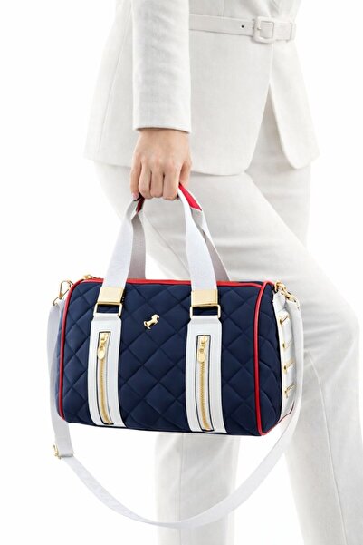 çantamgelsin Μαϊάμι πόλο γυναικείο καπιτονέ κύλινδρο μοντέλο