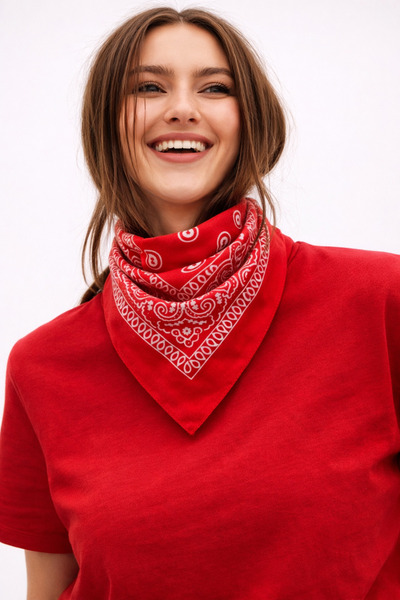 Wega Moda Women's Ethnic Patterned 100% Cotton Bandana Scarf Multi-Purpose Ha...