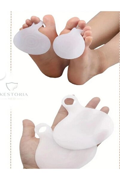 Biomak Aveo 2 Adet Ayak Nasır Önleyici Ped Silikon Halkalı Metatarsal Ped Aso...
