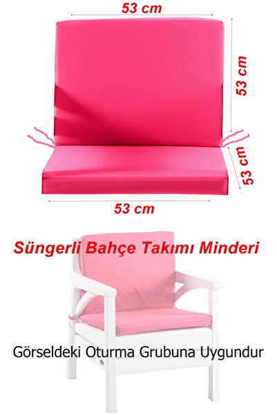 Yekta Home Holiday Koltuk Minderi Balkon Bahçe Takımı Oturma Grubu Minderi Sü...