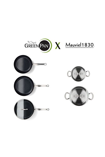 Greenpan X Mauviel La Collection 8 Piece Cookware Set Limited Editon