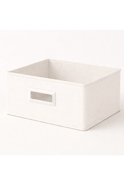 OEM Premium textile storage basket, 31x31x15 cm, Elegant organizer for closet...