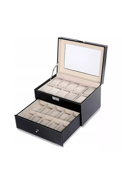 Gonga Watch organizer box, Gonga® Black 20 compartments