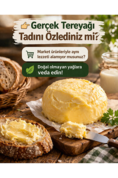 EYE ATAlay %100 Doğal Köy Tereyağı 500 gr | Yayık Usulü Katkısız Taze Üretim